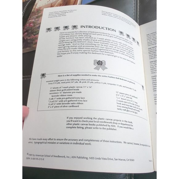 American School of Needlework | 3060 | Plastic Canvas | Fashion Doll Bedroom - Picture 2 of 4